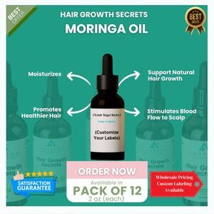 Hair Growth Oil Treatment Pack of 12 
Add your own Label